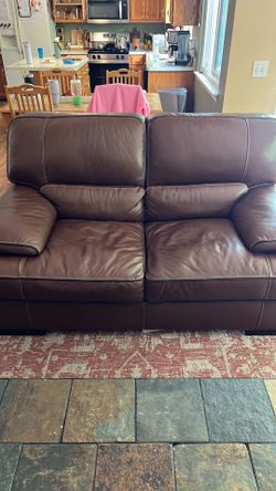 Leather Love Seat