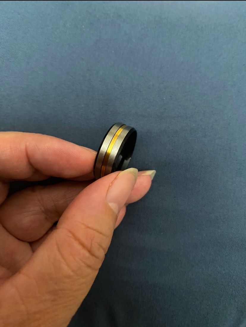 Men’s Fashion Stainless Steel Wedding Band Size 12