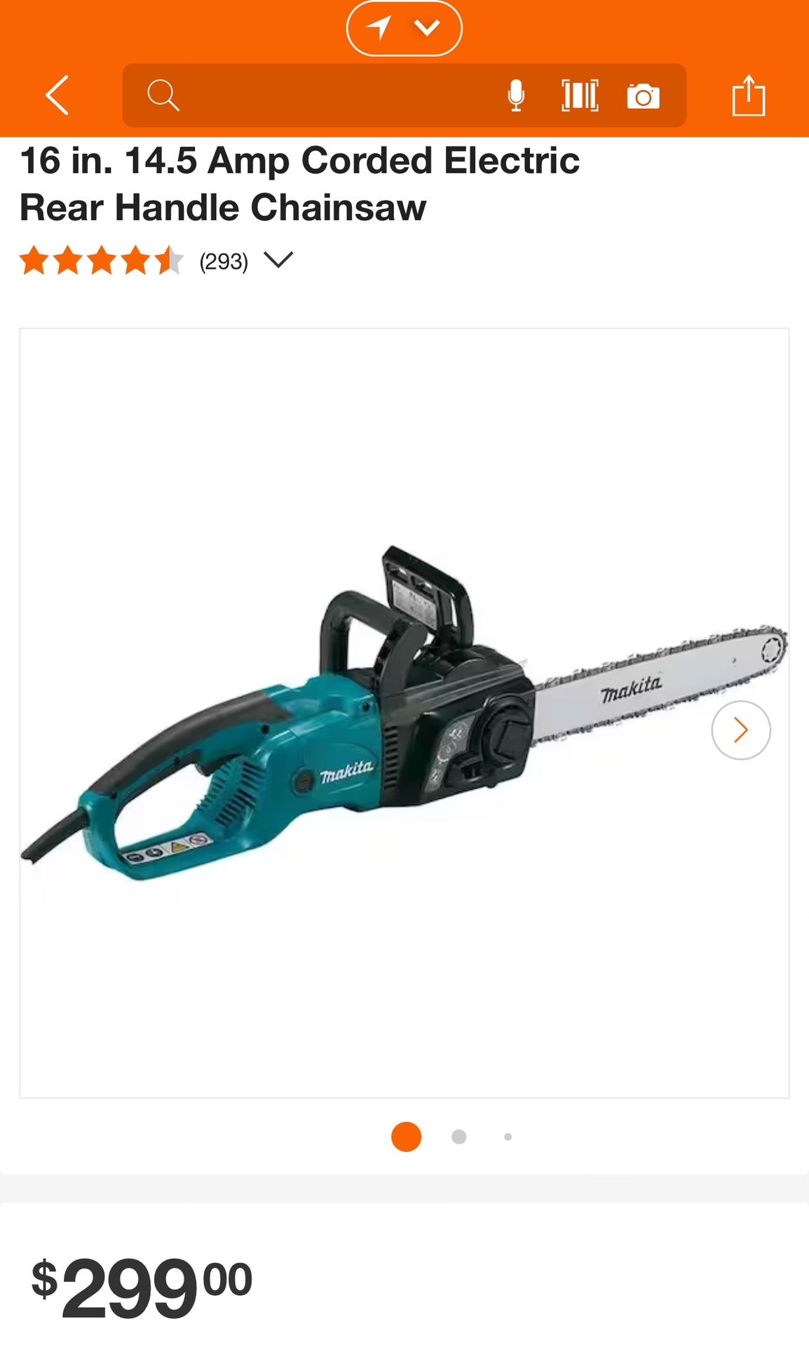 Makita Electric Chainsaw