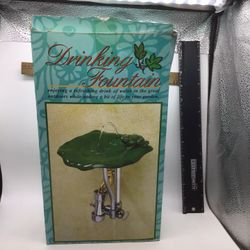 Frog Lily Pad Drinking Fountain 🐸 NOS  🐸