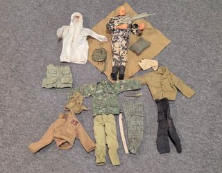 GI Joe. and outfits and accessories.