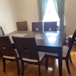Dining Table, 8 Chairs & Buffet 