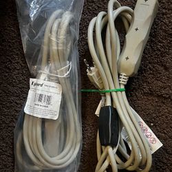 2 x Epicord 12 ft 16/3 AWG Multi-outlet Indoor Extension Cord