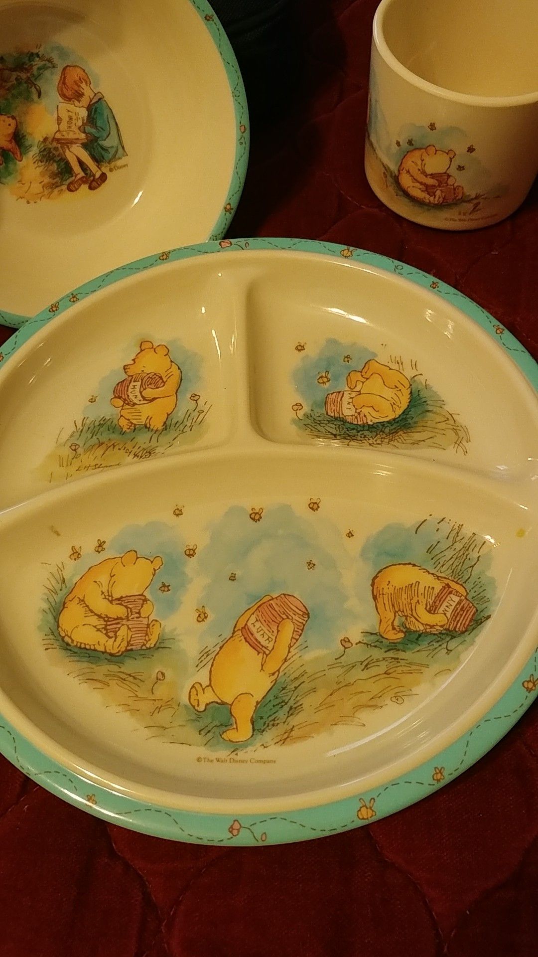 Vintage Hand Painted Disney Winnie The Pooh Ceramic Bathroom Set for Sale  in Dundee, OR - OfferUp