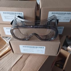 New NIB Adjustable Industrial Safety Goggles (4) For $10
