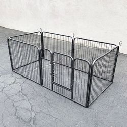 (New in box) $70 Heavy Duty 24” Tall x 32” Wide x 6-Panel Pet Playpen Dog Crate Kennel Exercise Cage Fence Play Pen