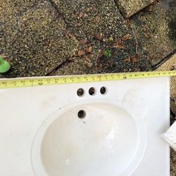 30" Bath Vanity Sink Top Only