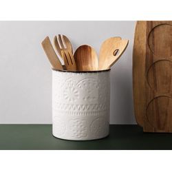 Kitchen Utensil Holder, 7.2” Extra Large Farmhouse Utensil Holders for Countertop (X001GXCGD)