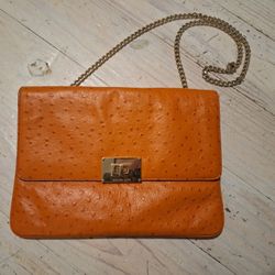 Michael Kors Genuine Leather Oversized Clutch