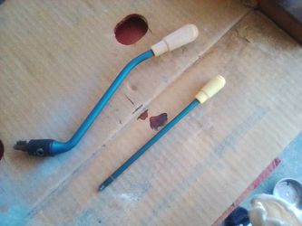 Ford Falcon, Comet, Ranchero, Galaxy, Ivory Gear Selector Handel And Ivory Blinker Turn Signal Lever