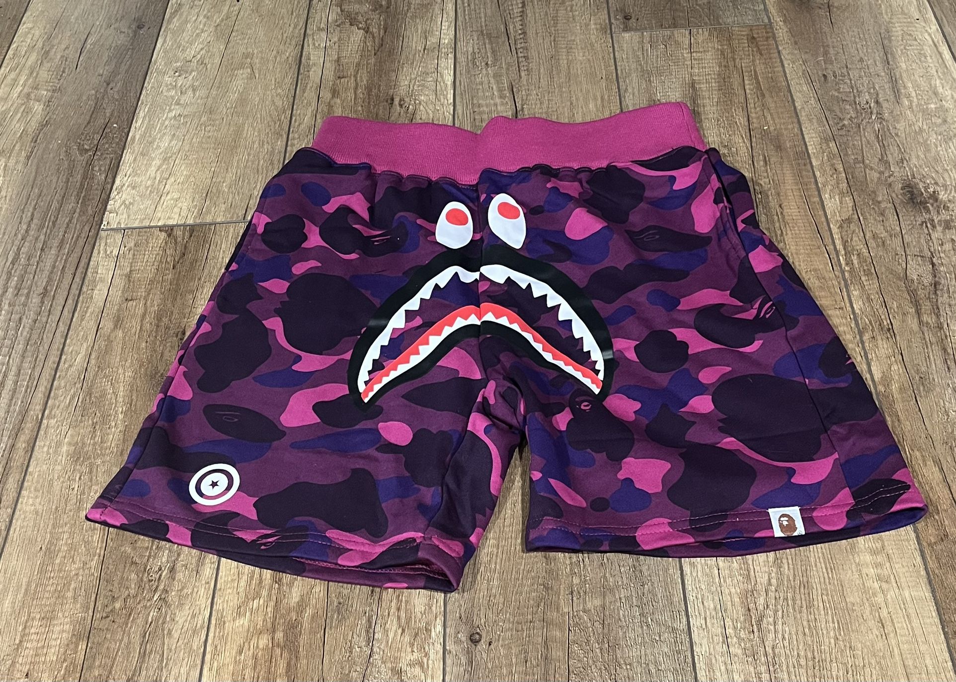 BAPE Purple Shorts 