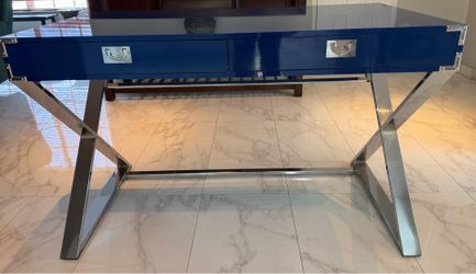 Estelle Desk in Glossy Blue