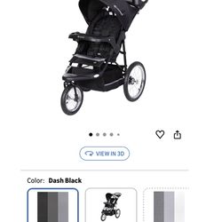 Baby Trend Jogger Stroller Black With A Little Bit Of Gray