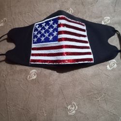 Face Mask Sequin (American Flag)