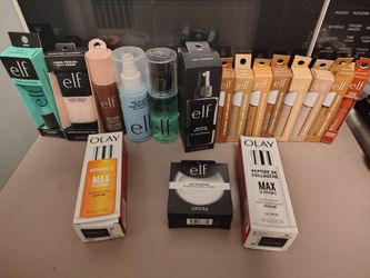 OLAY ELF MAKEUP FACIAL PRODUCTS! PRIMER SERUM POWDER CONCEALERS COMPOUND