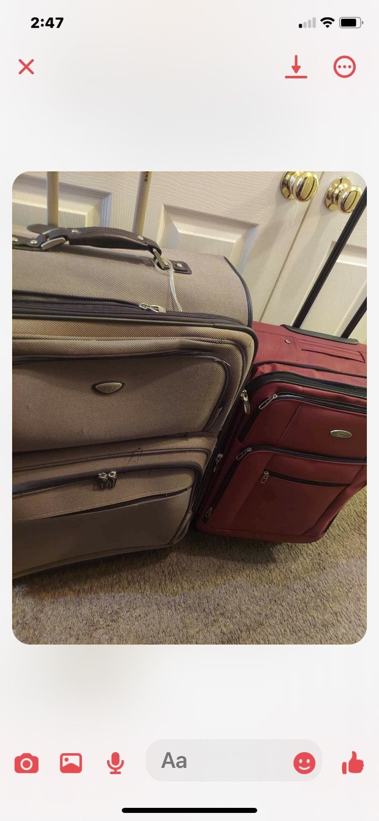 Rolling Luggage Bag With 4 Wheels $40 Both $60