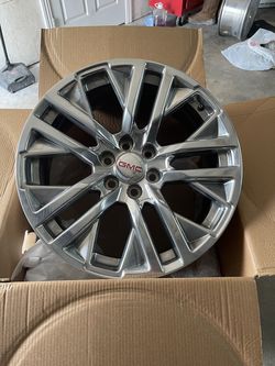 Like new 22” Gmc Denali wheels 22 Chevy Rims 6 lug factory original stock work take offs will fit Chevrolet Silverado Tahoe GM Sierra Yukon Denali Cad