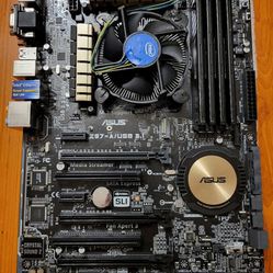 Motherboard with 32 GB RAM and i7 CPU - $120
