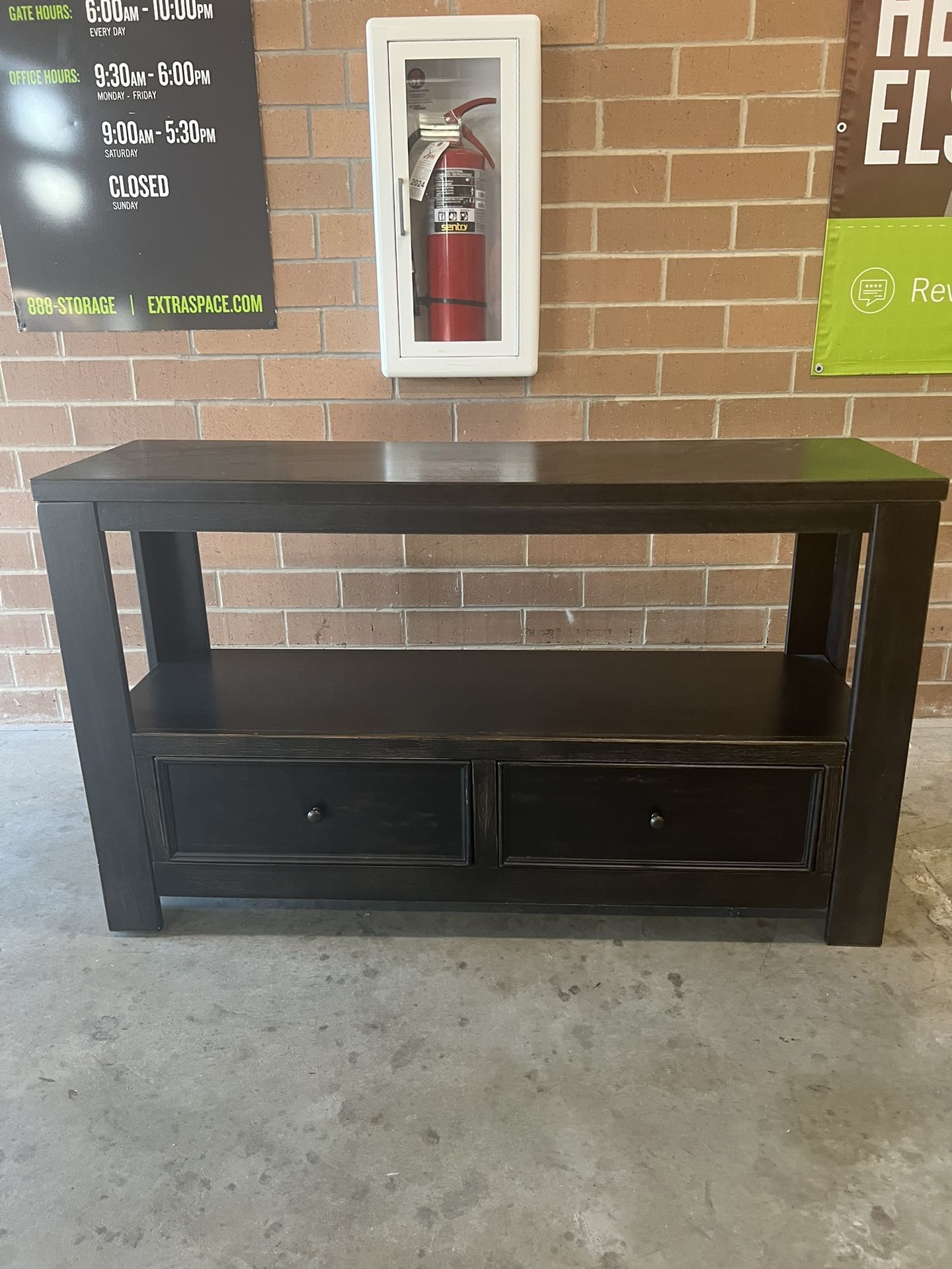 Dark Console w/storage