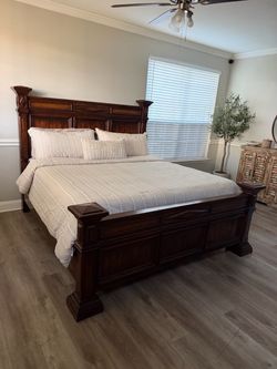 King Size Bed Frame + Mattress & Box Springs