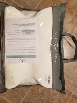 Coisum Back Sleeper Cervical Pillow Memory Foam Pillow for Neck and Shoulder