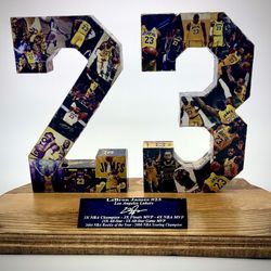 LeBron James Lakers #23 wood art