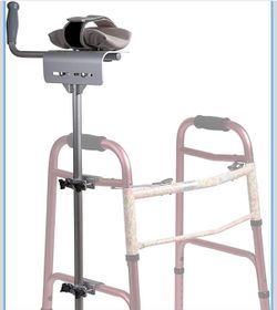 Walker Platform Attachment With Adjustable Padded Cuff