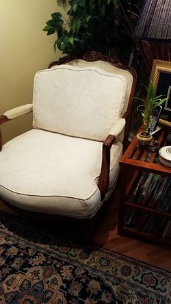 Najarian French Provential Upholstered Wingback Side Chair