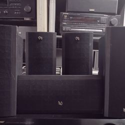 Set Of Five Infinity Surround Speakers