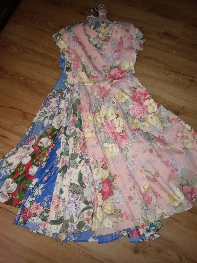 Vtg 5 Carol Anderson Dresses 1980's All Size 10 Except Pink Size 8