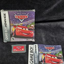 Cars Gameboy Advance Nintendo Game with Original Case