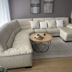 Real Leather L-shaped Sofa From Macys