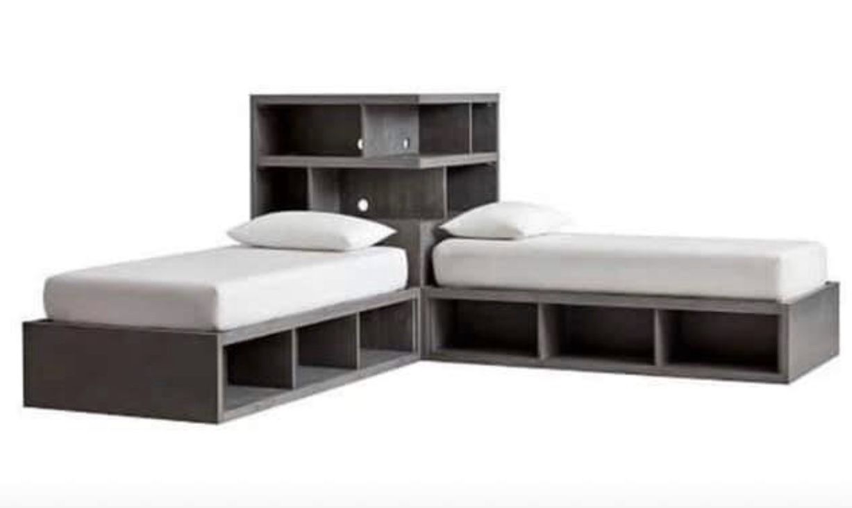 Pottery barn superset corner twin beds