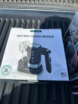 Retro hand mixer, retro electric blender, cordless electric kettle