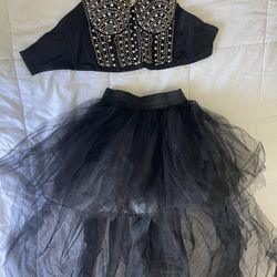 Studded Punk Goth Corset Witch Halloween Costume