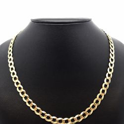 Gold Chain Cuban 14K Solid New 