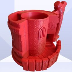 D&D Dice Tower Can Koozie