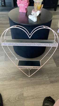 Pink heart shelf