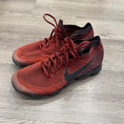 Red Nike VaporMax Shoes Size 11