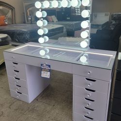 New Vanity Desk With Lights Only $1,100