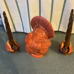 Antique/Vintage Candles And Turkey