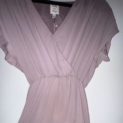 Purple High-Low Romper