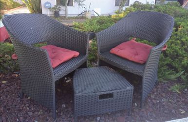 Wicker Chair set.