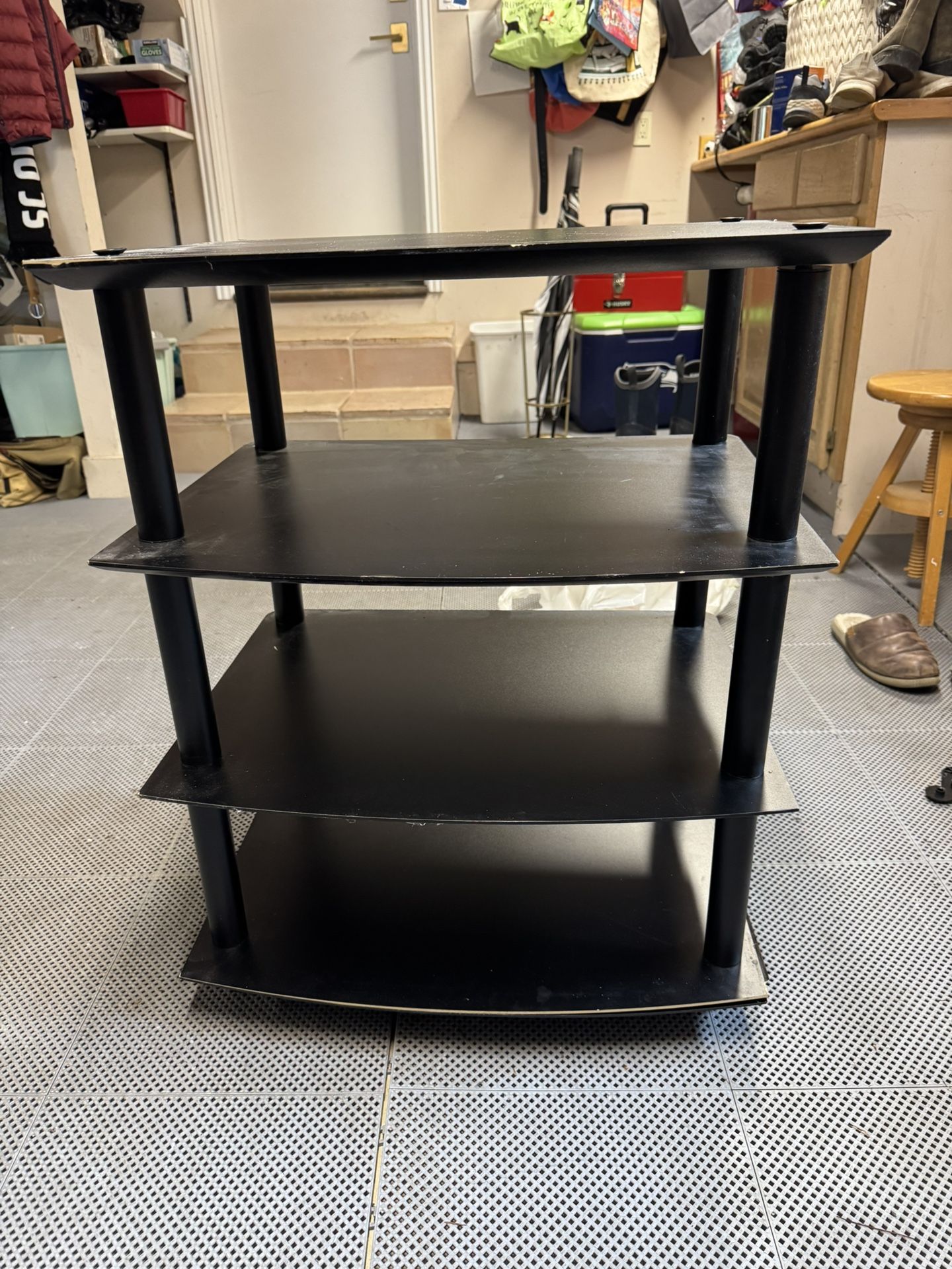 video / audio components rack