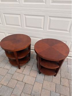 Round side tables  / end tables