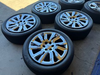 22” Cadillac Escalade OEM Factory chrome wheels Tires