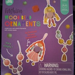 NEW craft Kit Wood Bead Ornaments 