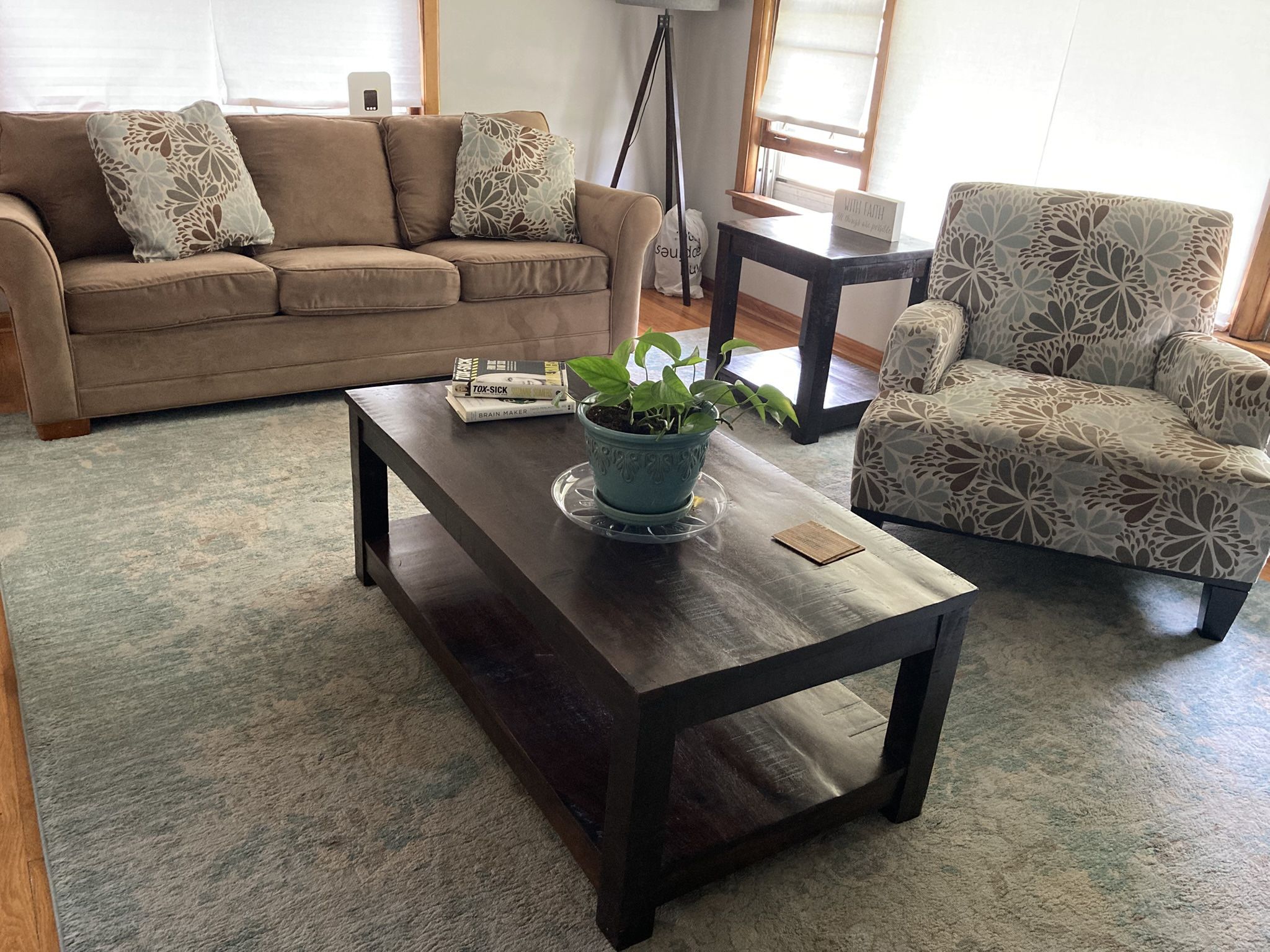 Living Room Furniture Set – $400 OBO (Sofa, Chair, Tables)