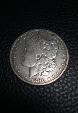 1896 S Morgan silver dollar vf details
