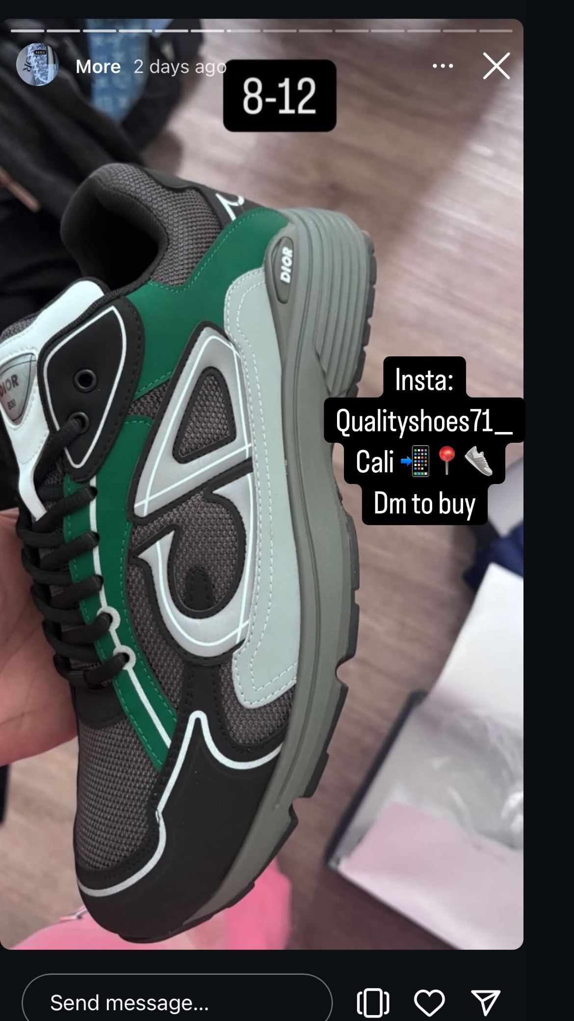 Green Black B30 Dior